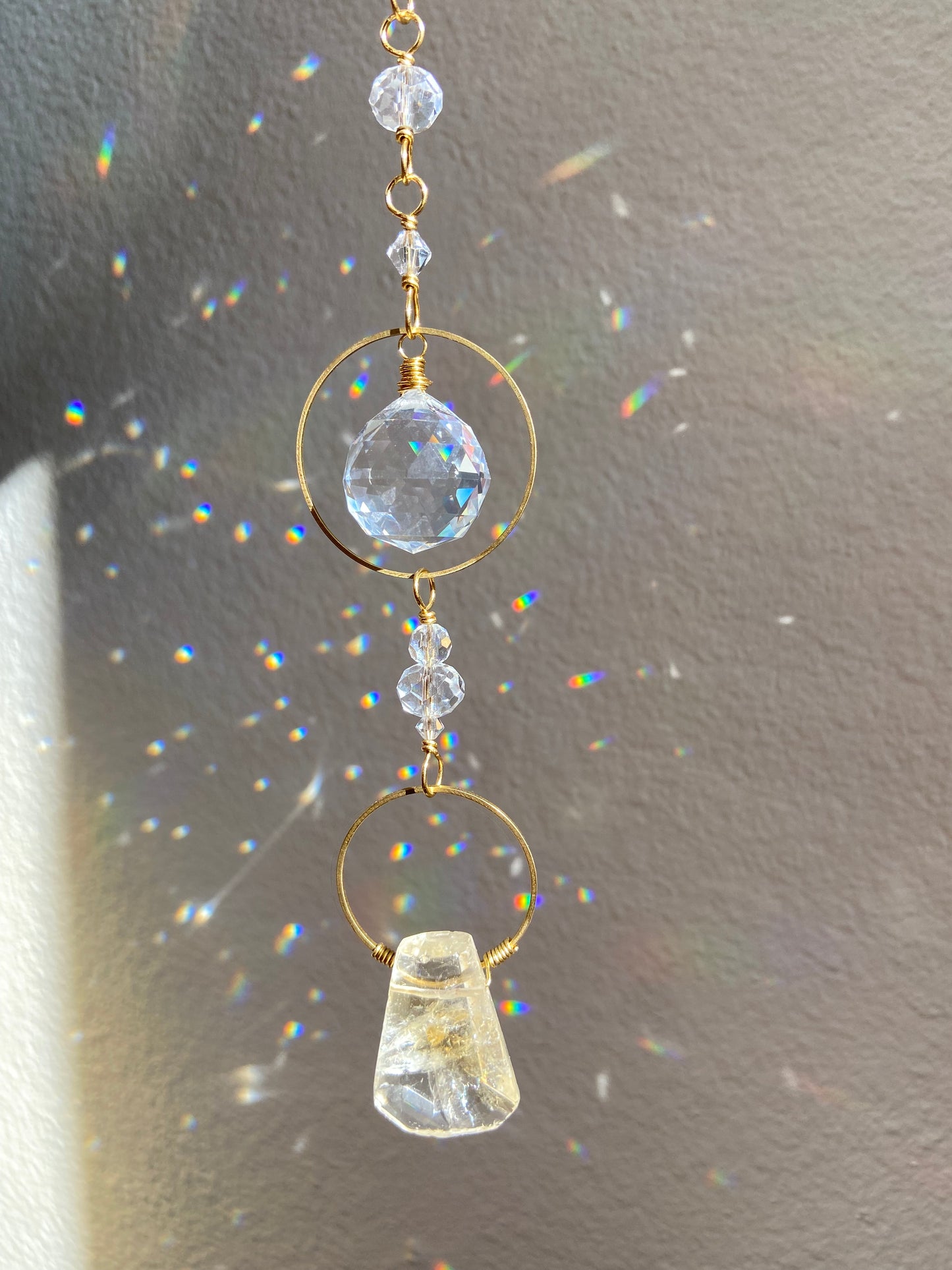 Citrine + Lemon Quartz Sun Catcher