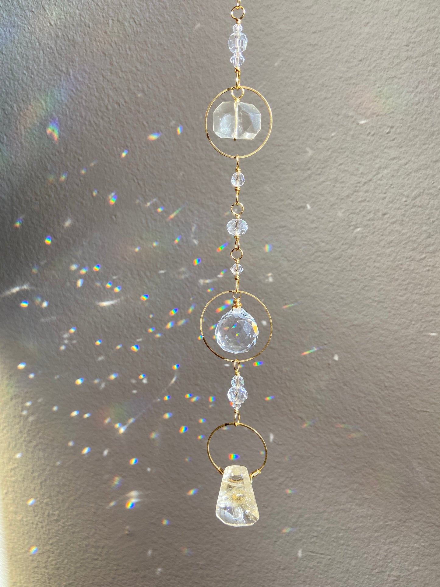 Citrine + Lemon Quartz Sun Catcher