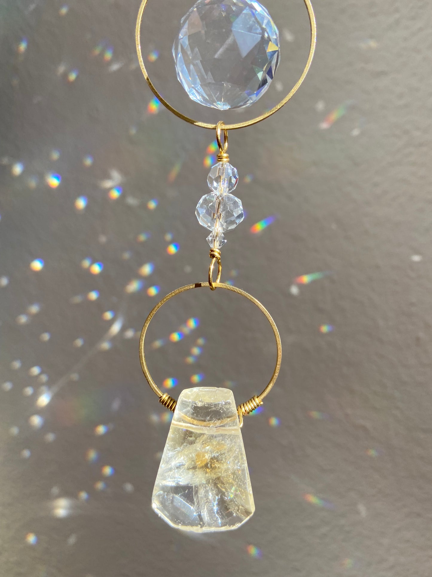 Citrine + Lemon Quartz Sun Catcher