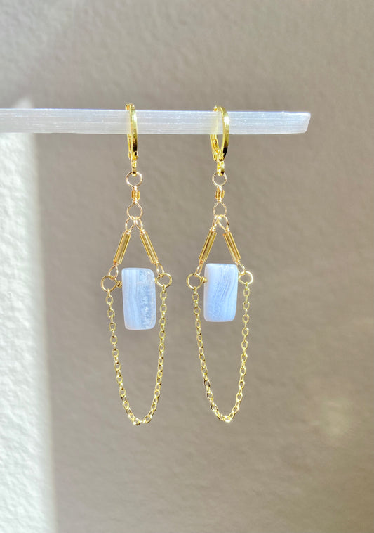 The Grace in Blue Lace Agate - Nurturing Energy, Throat Chakra Connection + Emotional Balance