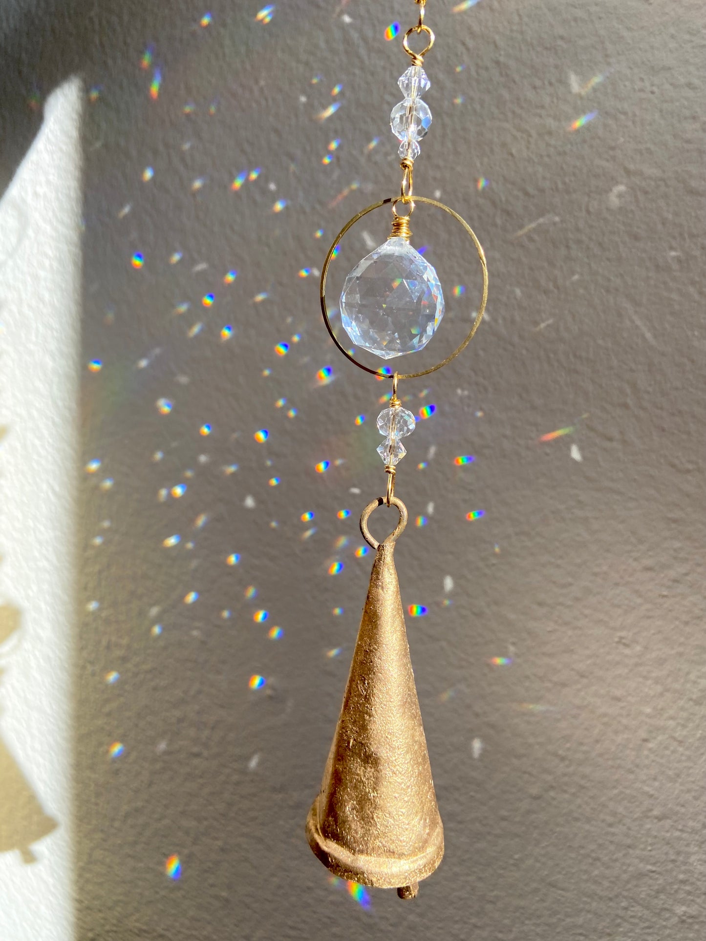 Brass Bell Sun Catcher