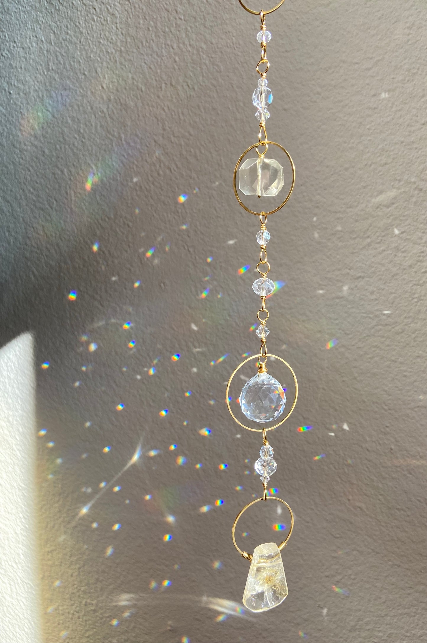 Citrine + Lemon Quartz Sun Catcher