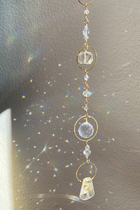Citrine + Lemon Quartz Sun Catcher