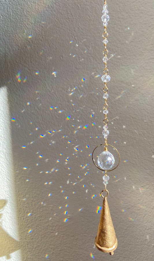 Brass Bell Sun Catcher