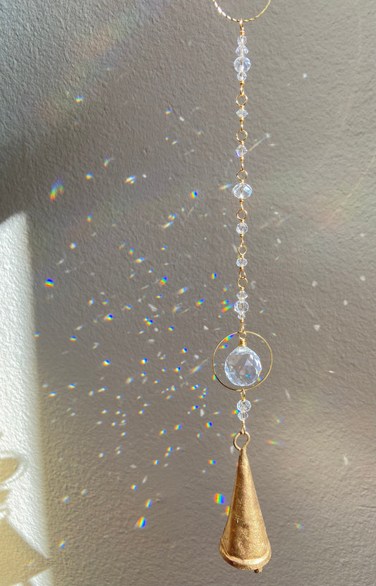 Brass Bell Sun Catcher