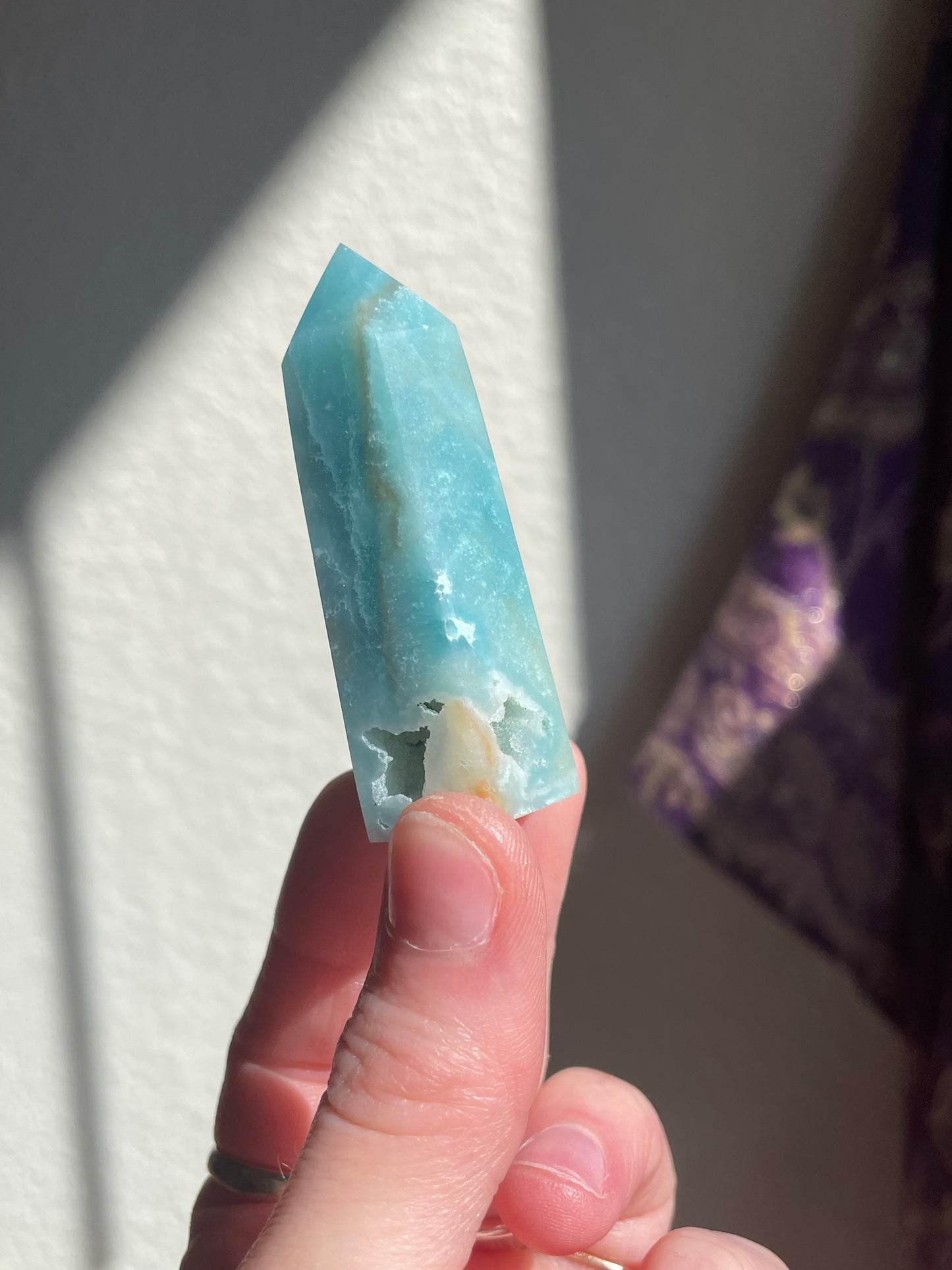 Amazonite Tower (druzy pocket)