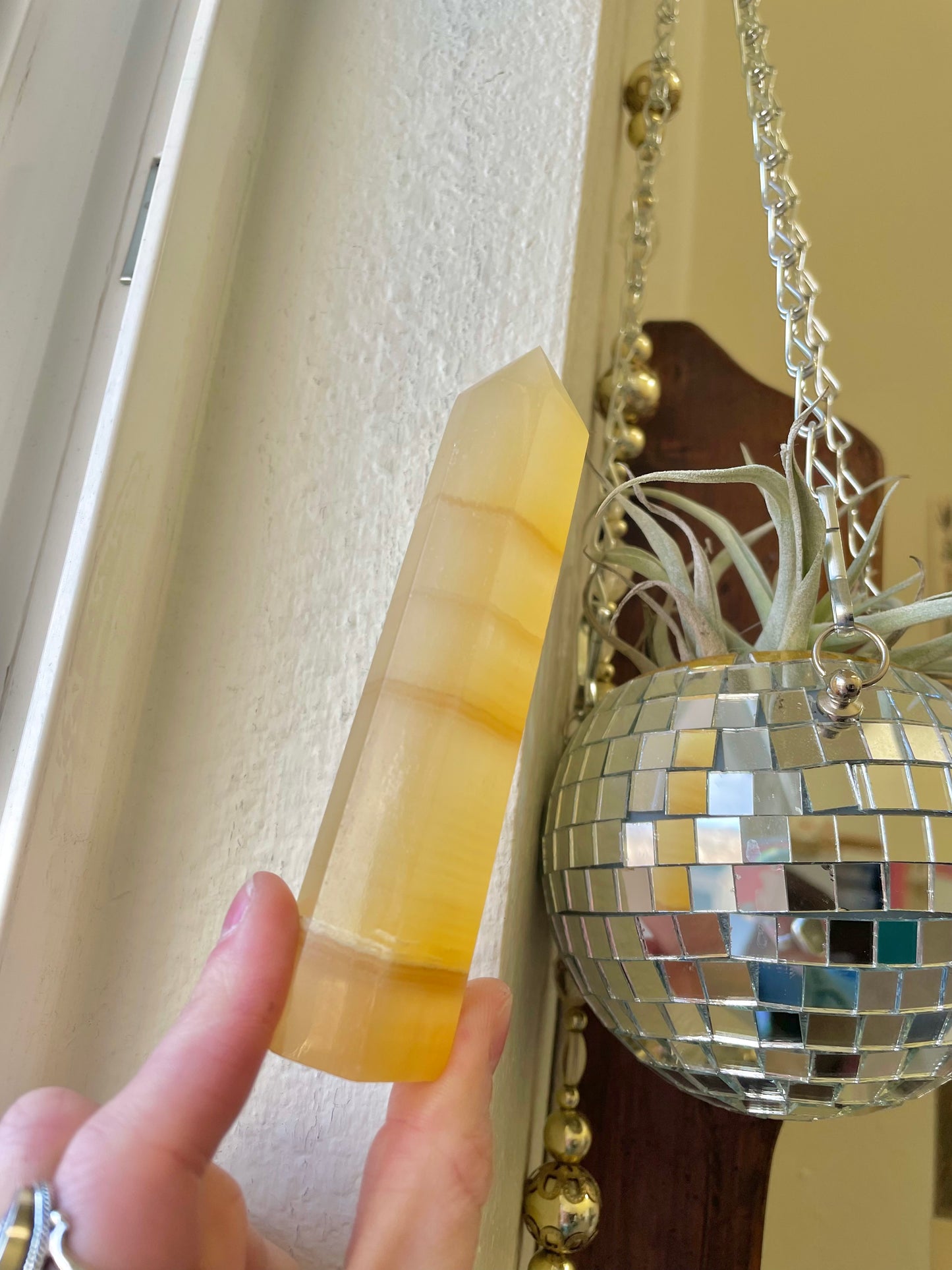 Honey Calcite Tower