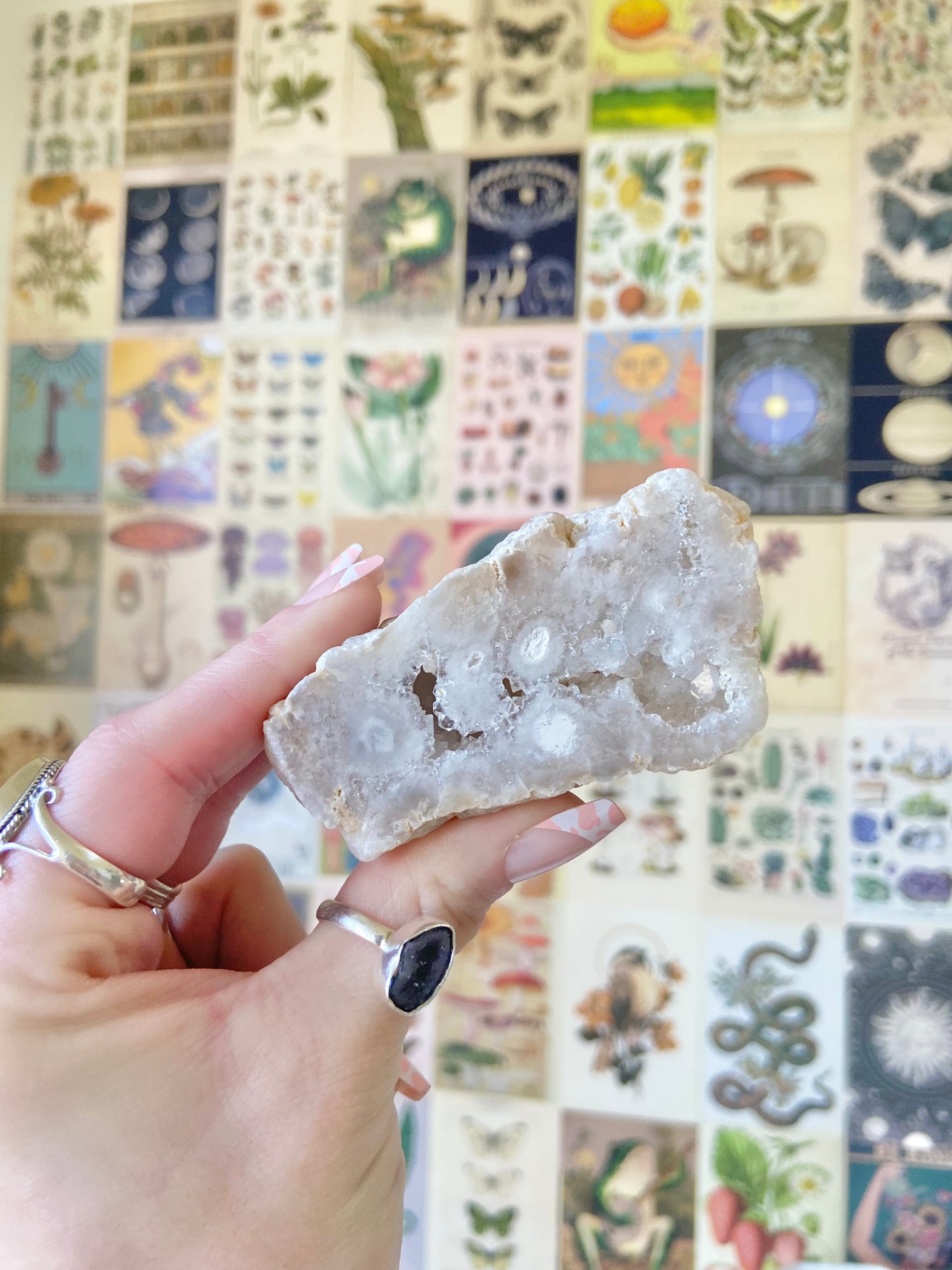 Druzy Snow Agate Geodes
