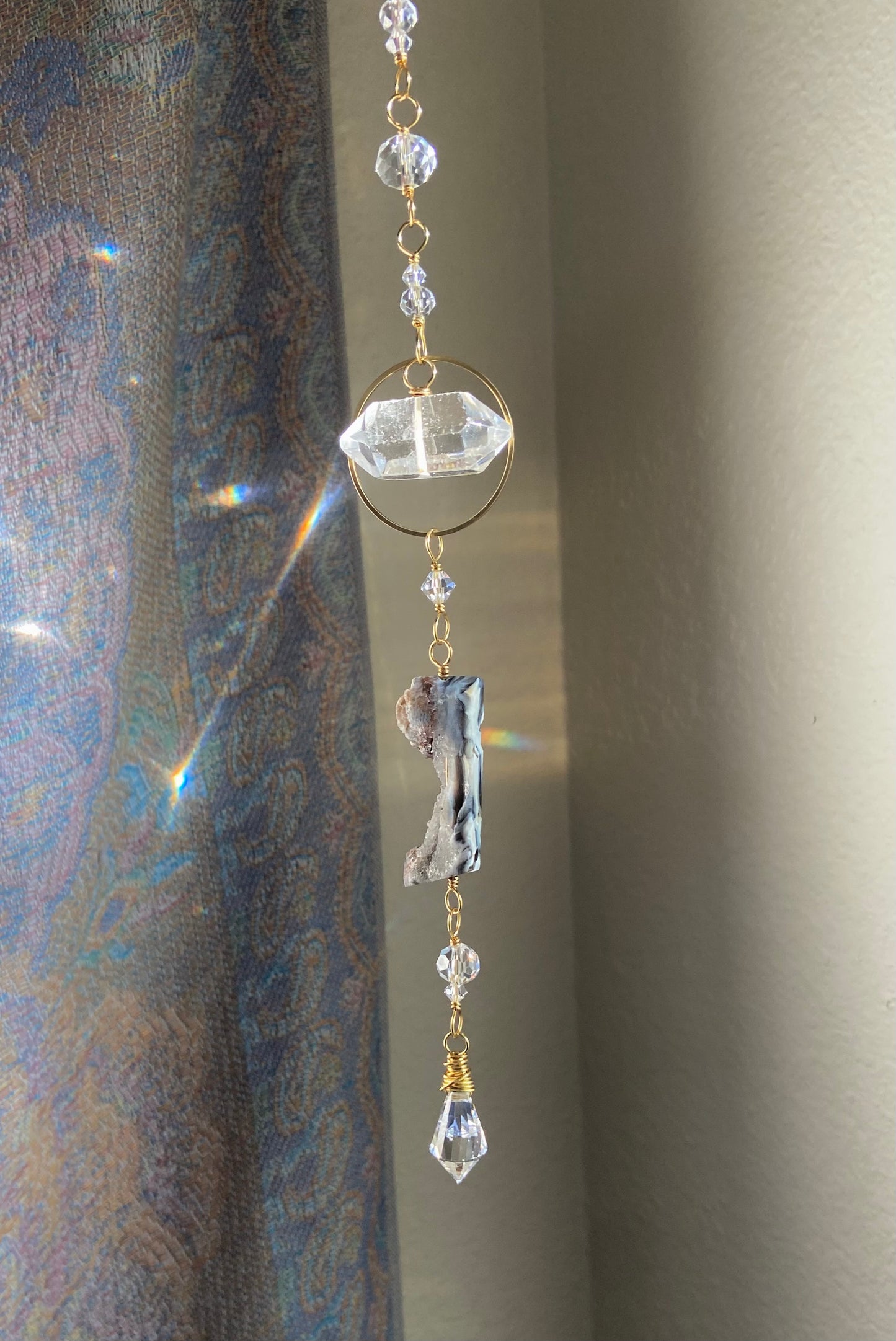 Agate + Egyptian Crystal Sun Catcher