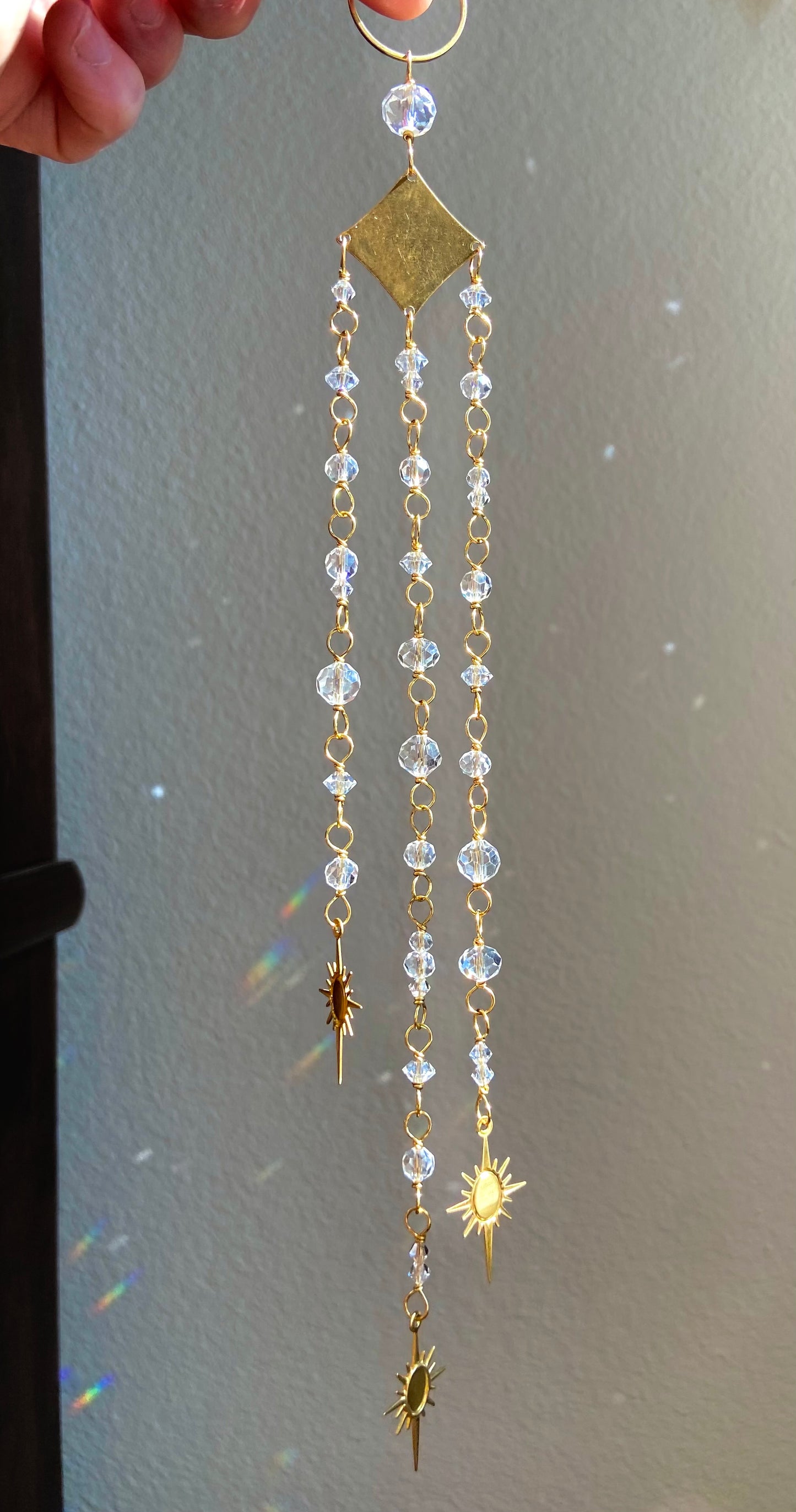 Crystal Sun Catcher (stars)