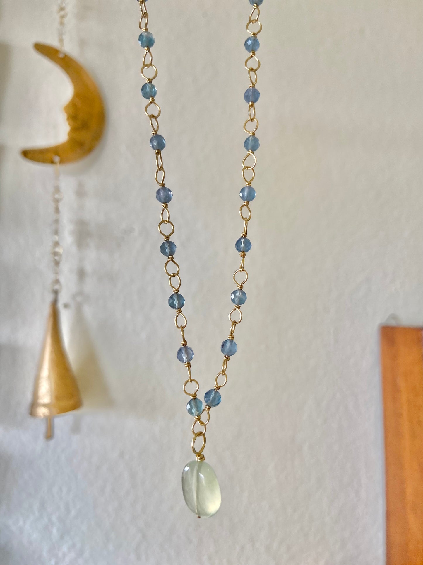 Fluorite + Prehnite Necklace